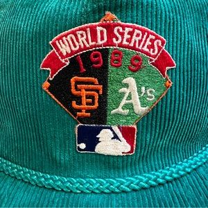 Rare vintage World Series 1989 SnapBack zipper back hat cap Only One on internet
